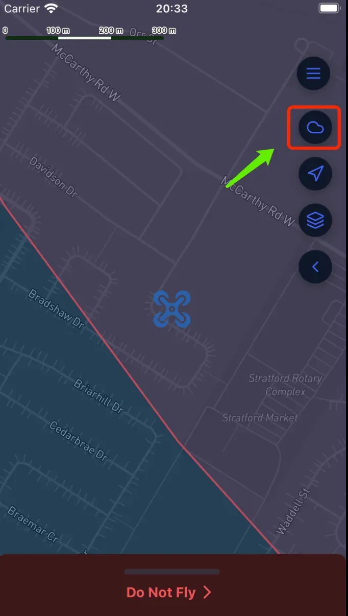The full-screen Weather view on mobile