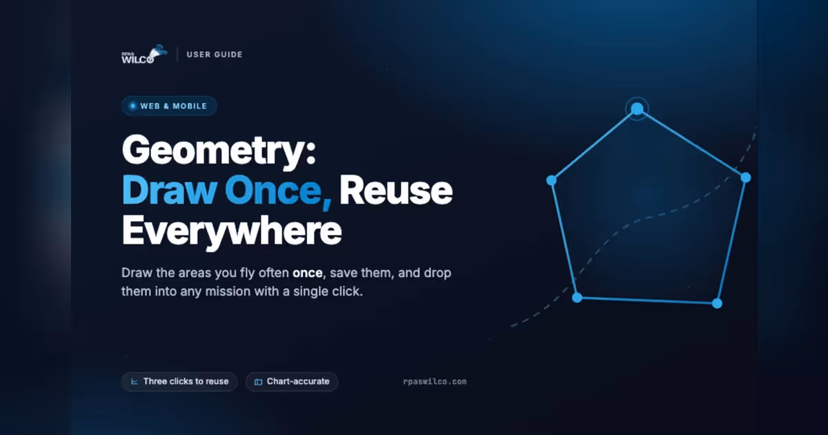 Mission Geometry: Draw Once, Fly Anywhere